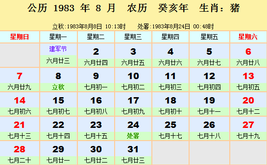 1987农历阳历表查询器_1987年农历阳历表查询全年_1987年农历阳历表