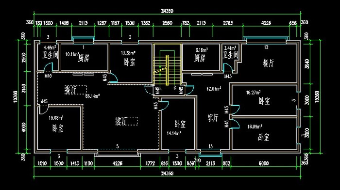 建筑cad平面图画图详细步骤_如何用cad画建筑平面图_建筑平面图用cad怎么画