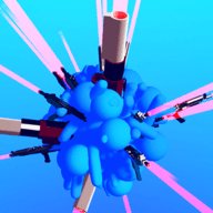 人体球枪射击 