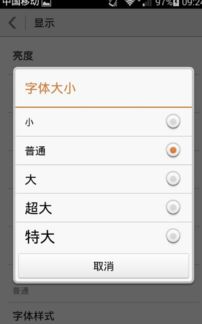 安卓系统怎么变大字体,轻松实现大字体显示